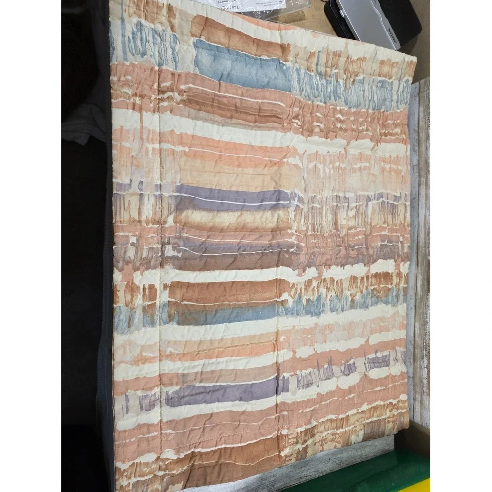 Martex Mary McFadden Wind Drifts Tailored Pillow‎ Sham Standard Vintage Earthy